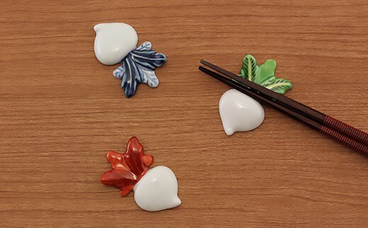 源右衛門窯 蕪絵 箸置 器 食器 はしおき 野菜 有田焼 35000円 3.5万円 A35-569