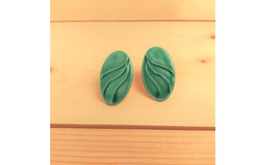 noji(楠 -kusunoki-)♪有田焼 サークルステンレスピアス おしゃれ アクセサリー 磁器 A11-100