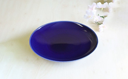 香蘭社 ピンストライプ（R）中皿 1枚 食器 器 うつわ 陶磁器 皿 ギフト 贈答 35000円 3.5万円 AA35-450