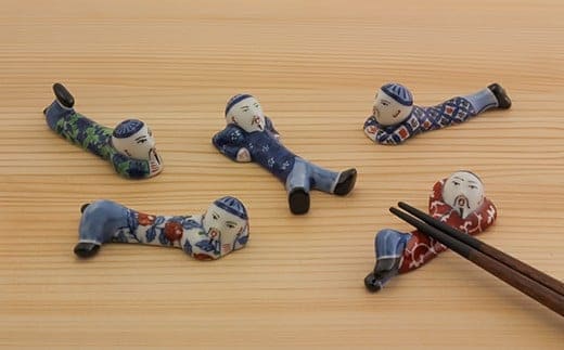 源右衛門窯 染錦絵変り マンダリン箸置 食器 はしおき 箸置き マンダリン 絵変り 有田焼 箸置き 高額 伝統工芸 箸置きギフト 有田焼箸置き A220-14