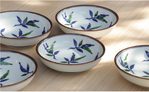 源右衛門窯 染錦胡椒絵 鉢 器 食器 取鉢 小鉢 サラダ鉢 有田焼 A130-34