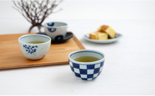 有田焼 絵変り 湯呑 手びねり せん茶 5個セット【山口洋一工房】食器 湯呑 A40-97