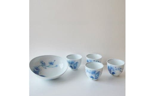 有田焼 華山窯（胡蝶蘭中鉢・いっぷく碗４個セット） 東洋セラミックス 30000円 3万円 A30-683