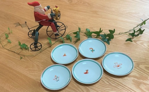 瑞峯窯 有田焼 クリスマス 小皿５種 原重製陶所 食器 器 うつわ 陶磁器 皿 ギフト 贈答 35000円 3.5万円 A35-404