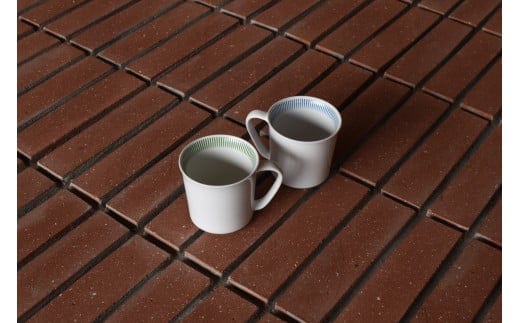 1616/ PC Mug Blue & Green セット【1616/arita japan】有田焼 食器 カップ マグカップ ブルー グリーン シンプル 35000円 3.5万円 A35-621