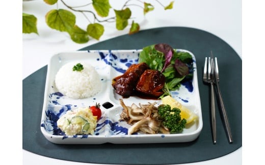 有田焼 One Plate 1+3 筆遊び 三光堂 A18-185