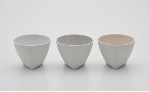2016/ CH Tea Cup set【2016/オリジナル】有田焼 食器 カップ ティーカップ 3個 ホワイト グレー ピンク シンプル 35000円 3.5万円 A35-651