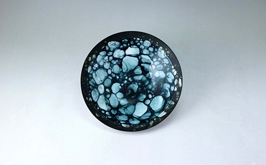 有田焼 泡 ボウル 18cm Black【やま平窯】食器 器 うつわ 磁器 陶磁器 皿 鉢 取鉢 サラダボウル ブラック 黒 シック 35000円 3.5万円 A35-616