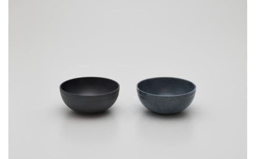 2016/ TY Bowl Set【2016/オリジナル】有田焼 食器 器 鉢 小鉢 ボウル 2個 ブラック グレー シンプル AA29-11