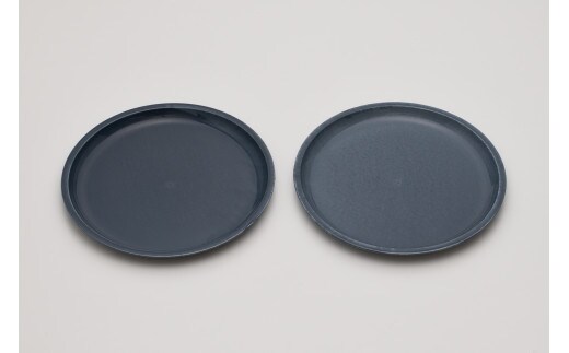 2016/ TY Plate L Set【2016/オリジナル】有田焼 食器 器 皿 大皿 プレート 2枚 グレー シンプル AA70-180