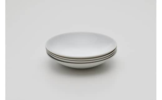 2016/ CH Deep Plate M Set【2016/オリジナル】有田焼 食器 器 皿 深皿 プレート ディーププレート 4枚 ホワイト シンプル A55-141