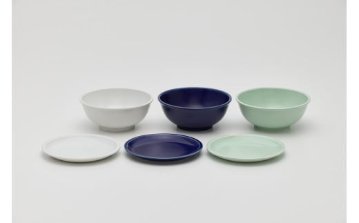 2016/ GS Bowl & Plate Set【2016/オリジナル】有田焼 食器 器 皿 小皿 鉢 小鉢 食器セット 6点 プレート ボウル ホワイト ブルー ピスタチオ シンプル A50-284