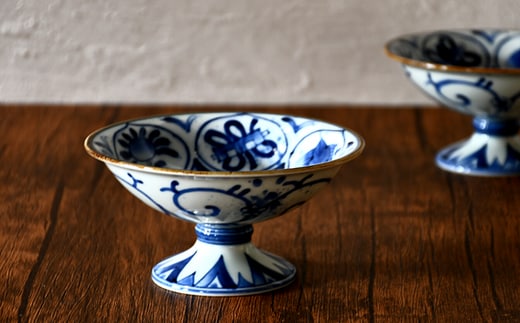 有田焼 染付の手造風高台鉢【ARITAYAKI-STORE】 30000円 3万円 A30-772