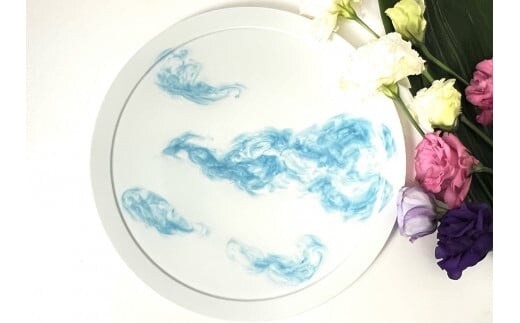 ARITAYAKI MUTSU 空（ブルー）丸プレート皿 A55-76