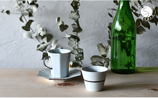 有田焼 白釉錆コーヒー碗皿&マルチカップ【ARITAYAKI-STORE】 和食器 食器 うつわ 器 コーヒーカップ＆ソーサー カップ 小鉢 フリーカップ シンプル おしゃれ 福泉窯 30000円 3万円 A30-754