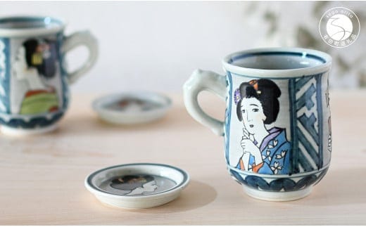 有田焼 竹久夢二マグ＆小皿セット【ARITAYAKI-STORE】 A24-117