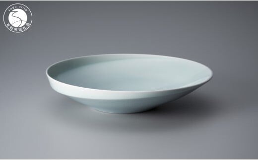中仙窯 有田焼 青白磁鉢（中尾純作） A55-80