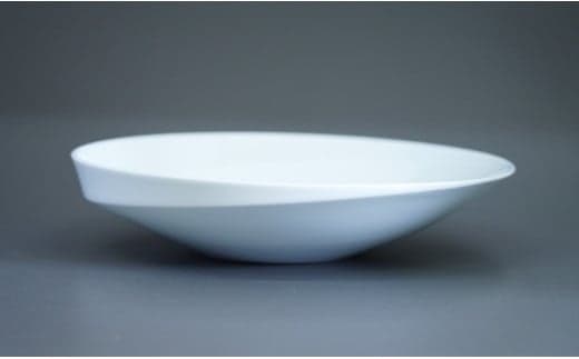 中仙窯 有田焼 白磁鉢 （中尾純作） A55-79