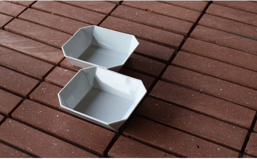 1616/ TY Square Bowl 150 White 2個セット【1616/arita japan】有田焼 器 食器 鉢 小鉢 スクエア ボウル ホワイト シンプル A21-4
