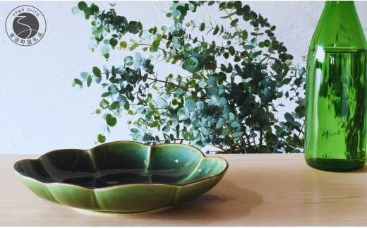 有田焼 織部釉縁錆変形パスタ・カレー皿【ARITAYAKI-STORE】食器 うつわ 高級食器 プレート ハンドメイド お洒落 和食器 A24-95