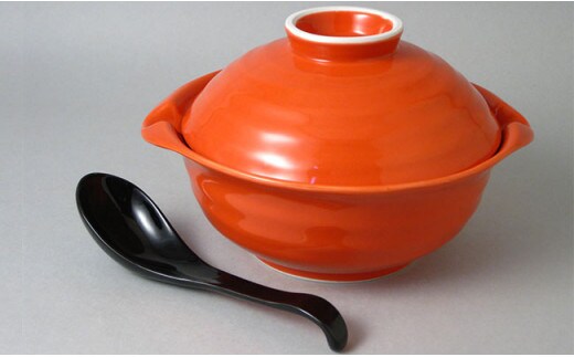 有田焼 レンジで簡単！ラーメン丼（レッド） 大慶 A17-17