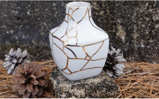 ジェレミー 花瓶 ～Gold line～ 忘れな草シリーズ A40-93