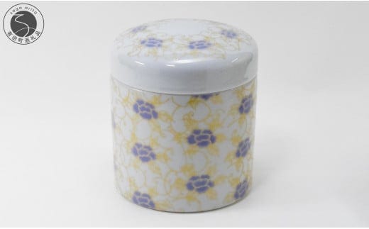 有田焼 紫苑華 4寸骨壷 分骨壷【幸楽窯 / YUIKA Lab】終活 牡丹 おしゃれ 高級 伝統工芸 高貴 気品 桐箱付 骨壺 A50-266