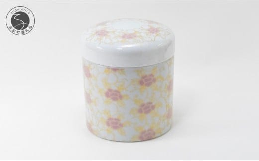 有田焼 桃華音 4寸骨壷 分骨壷【幸楽窯 / YUIKA Lab】 終活 牡丹 おしゃれ 高級 伝統工芸 高貴 気品 桐箱付 骨壺 A50-267