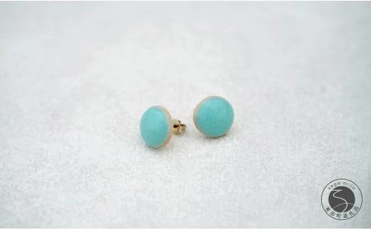 有田焼 翡翠ピアス 【 茂正工房 】 梶原大敬 陶器 ピアス アクセサリー ジュエリー 青磁 手作り 伝統工芸 A22-67