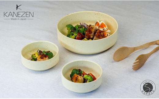 有田焼 110 190 カット ボウル 化粧土 3点 セット【金善製陶所】食器 取鉢 スタッキング 大鉢 小鉢 うつわ 3.5万円 35000円 A35-626