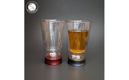 有田焼 ダブルウォール ハイボールグラス【東洋セラミックス】食器 器 うつわ ハイボール 晩酌 サイコロ グラス 耐熱 A30-841