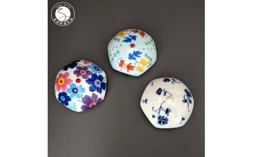 有田焼 抗菌 排水口カバー アンブレラ 3個セット【東洋セラミックス】花柄 ポピー 金魚 インテリア 抗菌 蛇口 洗面台 おしゃれ 可愛い カラフル A14-174