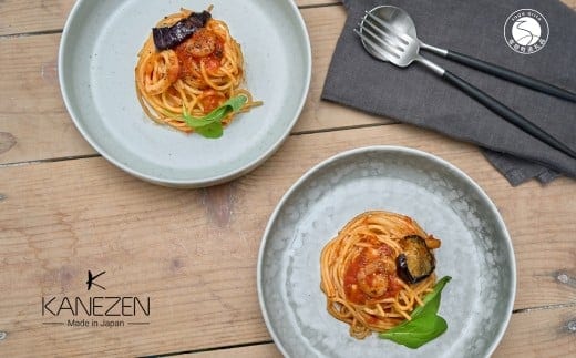 有田焼 17cm カットボウル（グレーうのふ・鉄粉釉）2点 セット【金善製陶所】和食器 食器 器 うつわ 鉢 小鉢 おしゃれ ギフト A24-205