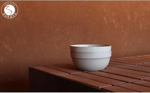 1616/ CMA Stack Deep Earth Grey 155 2個セット【1616/arita japan】有田焼 セシリエ・マンツ 北欧 デンマーク 食器 器 うつわ ボウル 小鉢 グレー シンプル スタッキング シック モダン ギフト A25-642