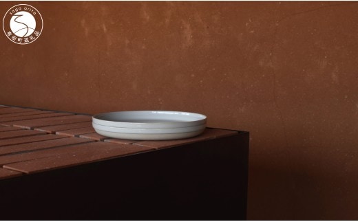 1616/ CMA Stack Flat 180 Earth Grey 2枚セット【1616/arita japan】有田焼 セシリエ・マンツ 北欧 デンマーク 食器 器 うつわ 皿 プレート グレー シンプル スタッキング シック モダン A20-665