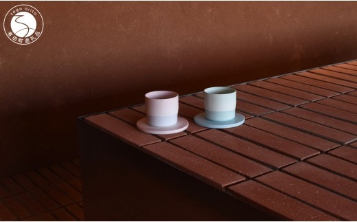 1616/ S&B Espresso Cup & Coaster Light Blue / Light Pink 2色セット【1616/arita japan】有田焼 ショルテン＆バーイングス デザイン オランダ 食器 器 うつわ カップ エスプレッソカップ パステルカラー ブルー ピンク シンプル シック モダン ギフト A35-704