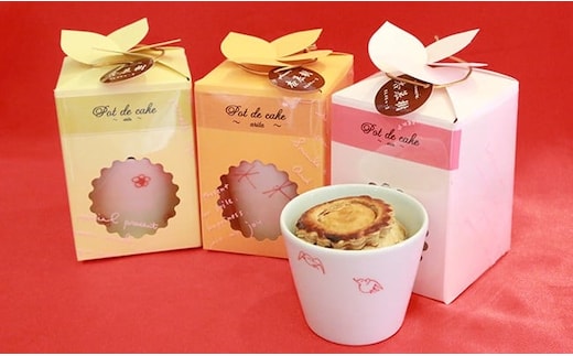 人気のお菓子屋さん♪ 杏慕樹 ポドケイク（紅呉須・うつわ付き） F15-29