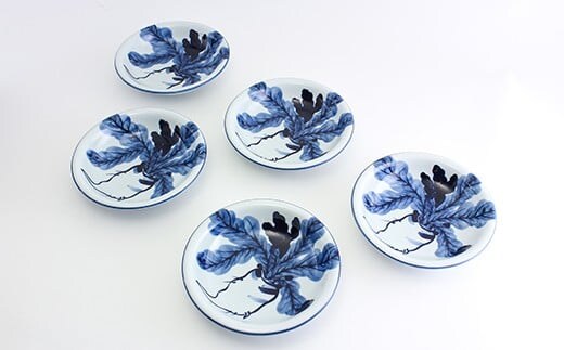 源右衛門窯 染付根菜図 器 食器 皿 カレー皿 根菜 有田焼 A110-53