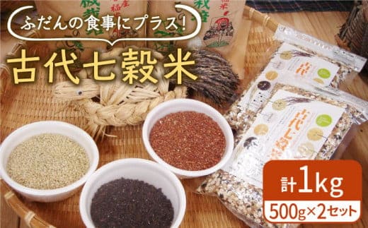 【12/23入金まで年内発送】【からだが喜ぶひとときを】古代七穀米 ( 500g×2個セット ) 【だいちの家】[HAG003]
