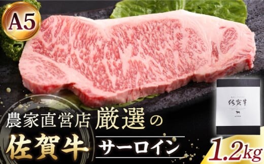 【最速配送】】佐賀牛 A5 サーロイン ステーキ 1.2kg ( 300g×4枚 ) 【山下牛舎】 [HAD028]