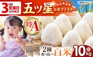 【最短3営業日以内発送】令和7年産 さがびより 夢しずく 計10kg ( 白米 5kg × 2種 ) 【五つ星お米マイスター厳選】 [HBL002]特A評価 特A 佐賀 ブランド米 ご飯 米 お米