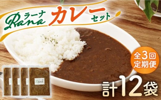 【全3回定期便】Ranaカレー 4袋セット【創作キッチンRana】 [HCK006]
