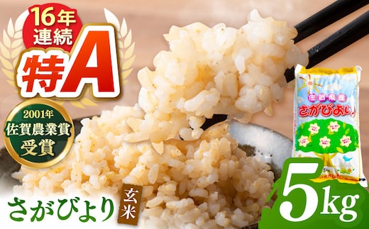 令和8年産 新米 ももちゃんちのお米 さがびより 玄米 5kg【ももさき農産】特A米 特A評価 [HCG016]