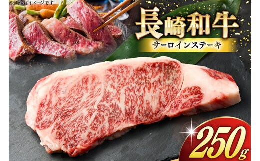 AK023 長崎和牛 サーロイン ステーキ 250g [ 牛肉 肉 和牛 ステーキ ロース サーロインステーキ BBQ バーベキュー 焼肉 アウトドア 長崎県 島原市 ]