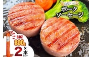 AI064 特大！ 島原ハム ポークソーセージ 800g×2本 セット [ ハム ソーセージ ウインナー 肉 お弁当 豚肉 おつまみ 国産 焼き肉 BBQ 惣菜 バーベキュー 長崎県 島原市 ]