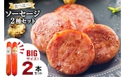 AI066 特大！ ソーセージ 2種2本 食べ比べ セット（島原ハムポークソーセージ800g×1本 島原工房ソーセージ770g×1本） [ ハム ソーセージ 肉 豚肉 おつまみ 国産 長崎県 島原市 ]