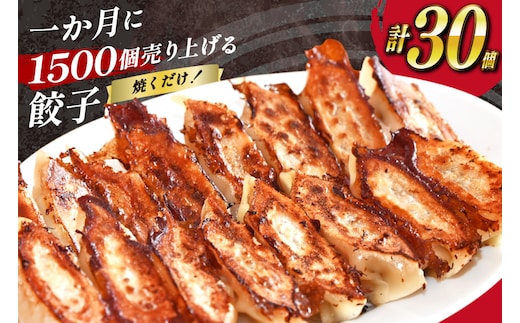 AI297 焼くだけ！一か月に1500個売り上げる 餃子 15個 2パック 計30個 [ ぎょうざ ギョウザ 冷凍ギョウザ 長崎県 島原市 ]