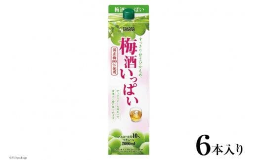 BF170タカラ「梅酒いっぱい」2L紙パック 6本入
