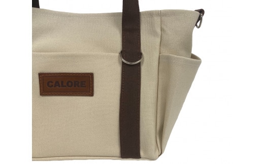 【ホワイト×ブラウン】お散歩バッグ 小物 ショルダーバッグ 男女兼用