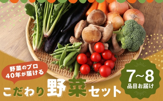 野菜のプロ40年が届けるこだわり野菜セット! 7~8品目 詰め合わせ 【2026年1月上旬より順次発送予定】